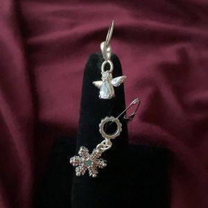 Angel and Snowflake Charms